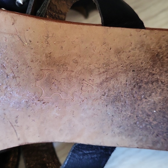 Cynthia Vincent leather spike cuff sandals size 8.5 - Picture 5 of 6